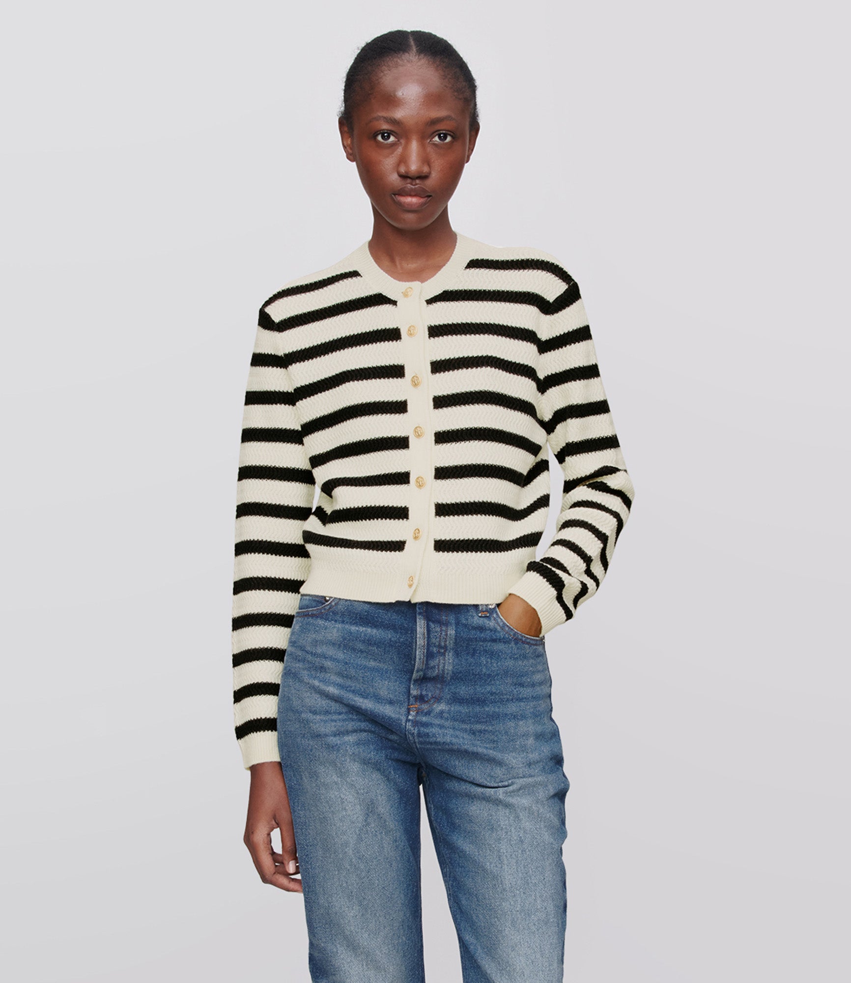 カーディガン A.P.C - a.p.c. skirt & vintage cardigan. Manon cardigan | 100% wool | A.P.C. Ready-to-Wear