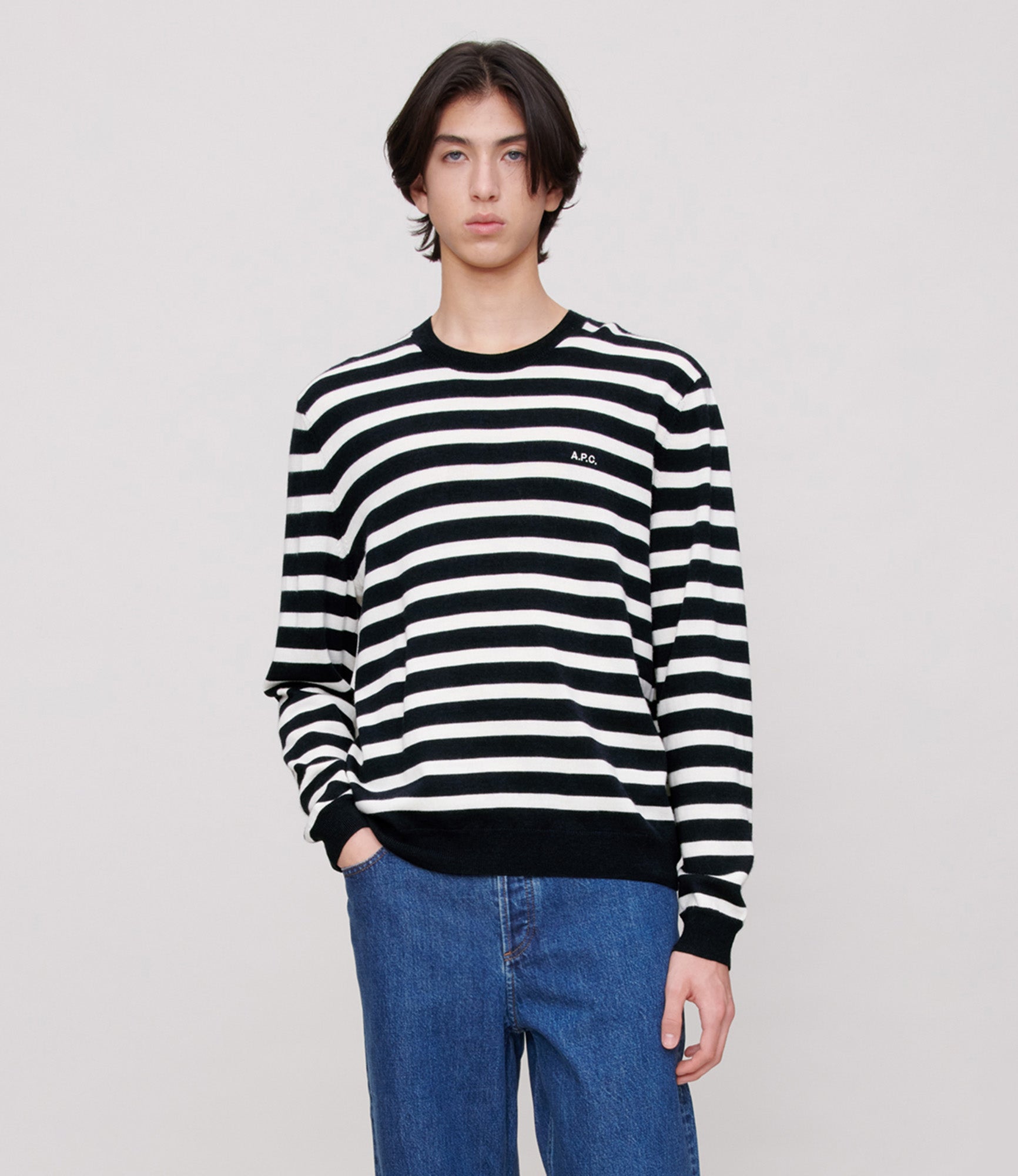 ニット・セーター A.P.C. Melville Knit Marine COGDKH23317IAJ COGDKH23317IAJSS2 Womens sweater · Cashmere sweater · Wool jumper | A.P.C.