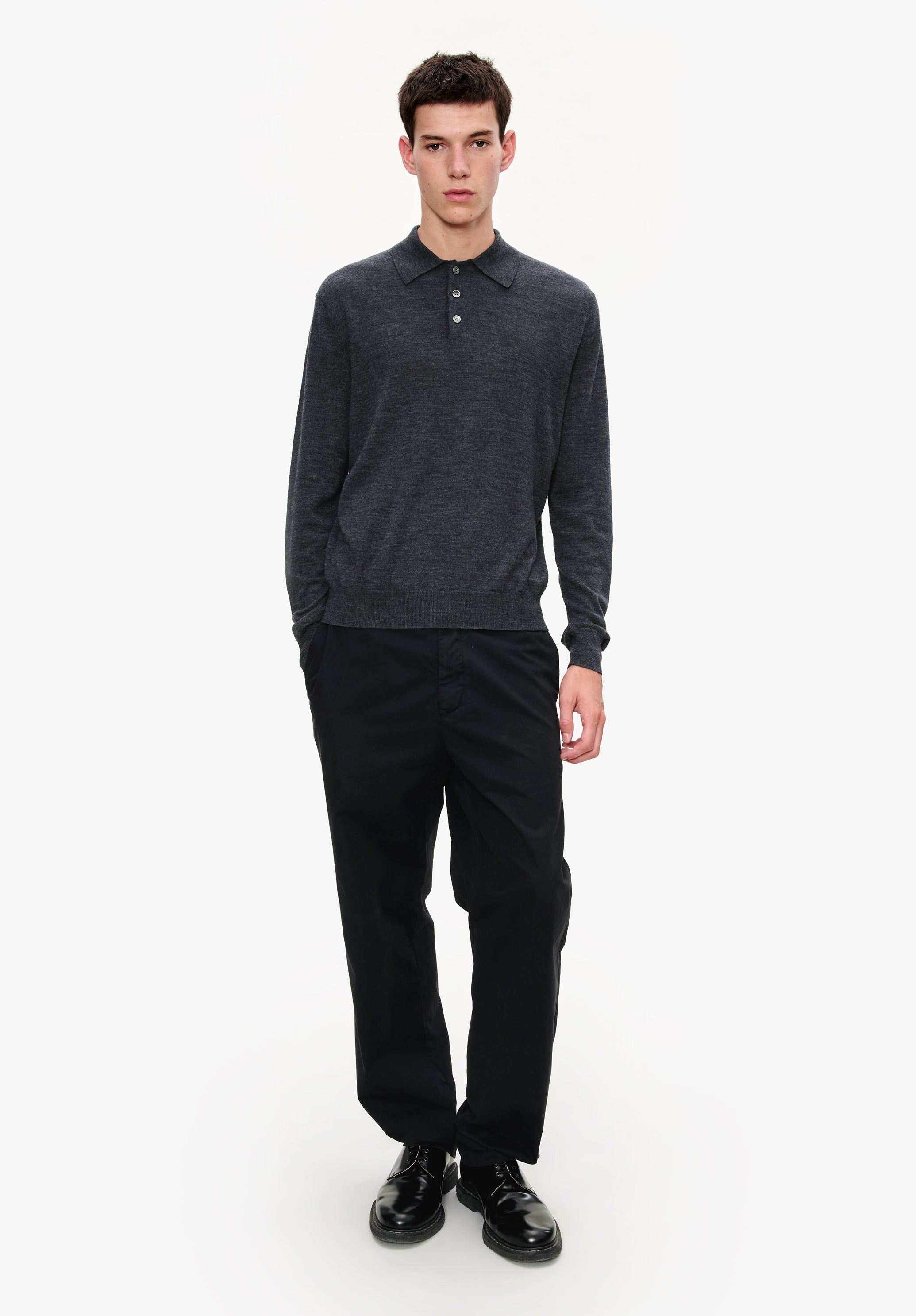 トップス SOPHNET SAXONY WOOL CHECK POLO SHIRT SOPH. | SAXONY WOOL CHECK POLO SHIRT(2 (M) A(BLACK CHECK)):