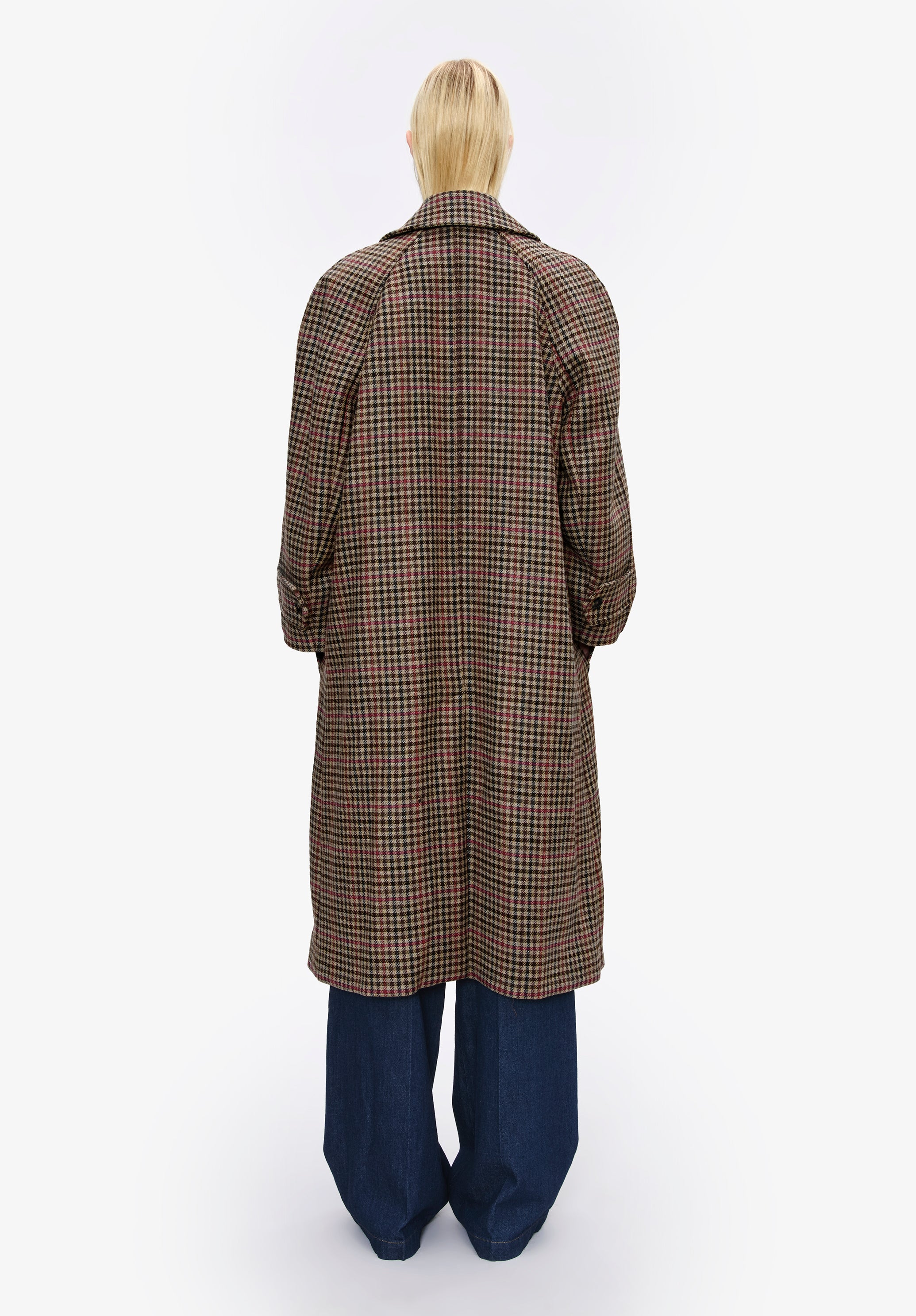 Tartan coat with raglan sleeves | Outerwear | A.P.C. Ready-to-Wear