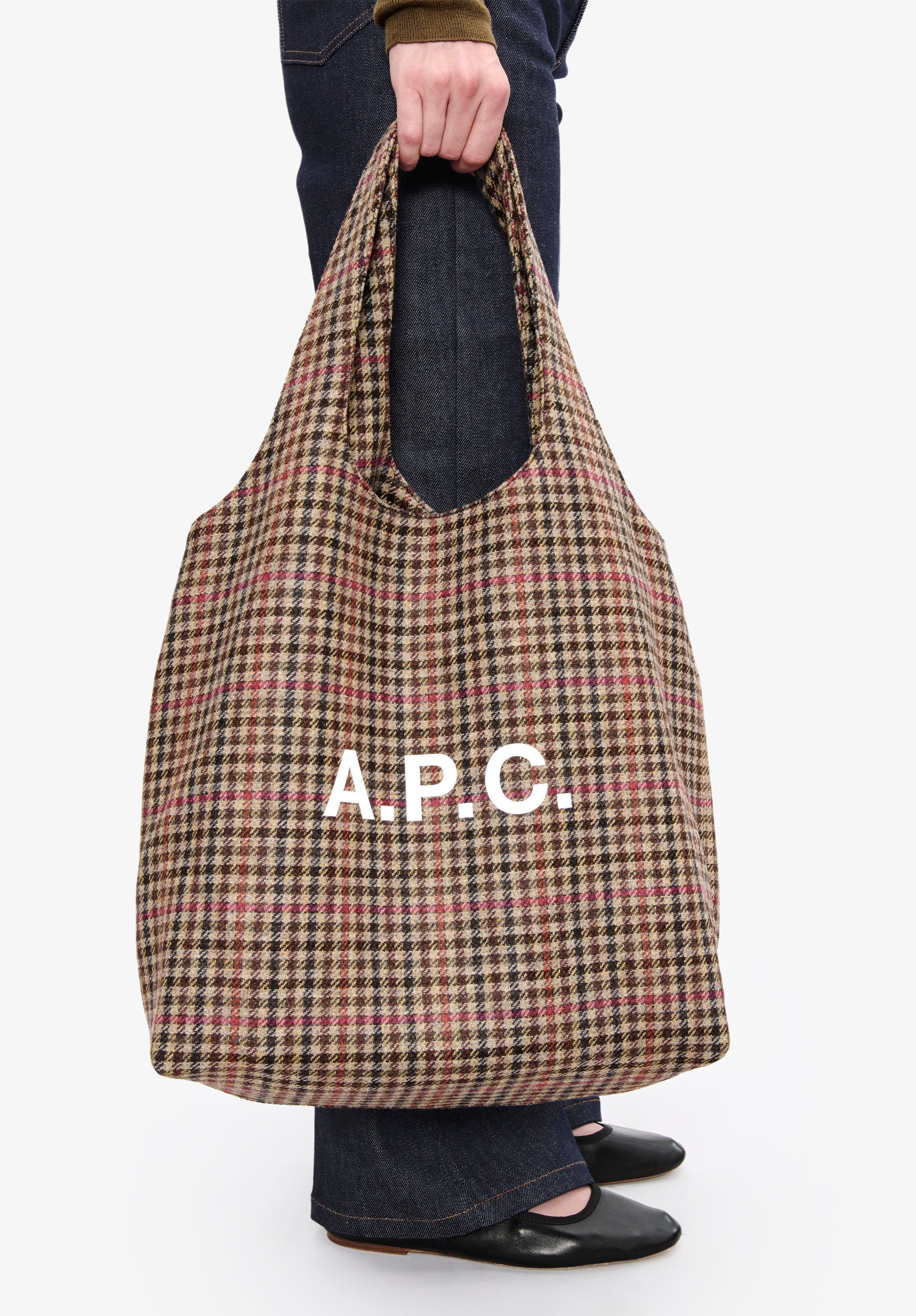A.P.C. チェック柄 ボディバッグ A.P.C.（アーペーセー） APC A.P.C. トートバッグ tote ninon ニノン