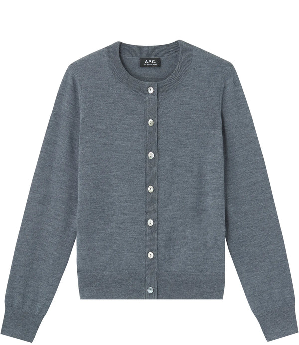 Marine Cardigan - PLC - Heather charcoal gray