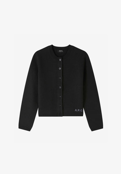 Mila cardigan | Two-colour thick felted wool | A.P.C. Ready-to-Wear