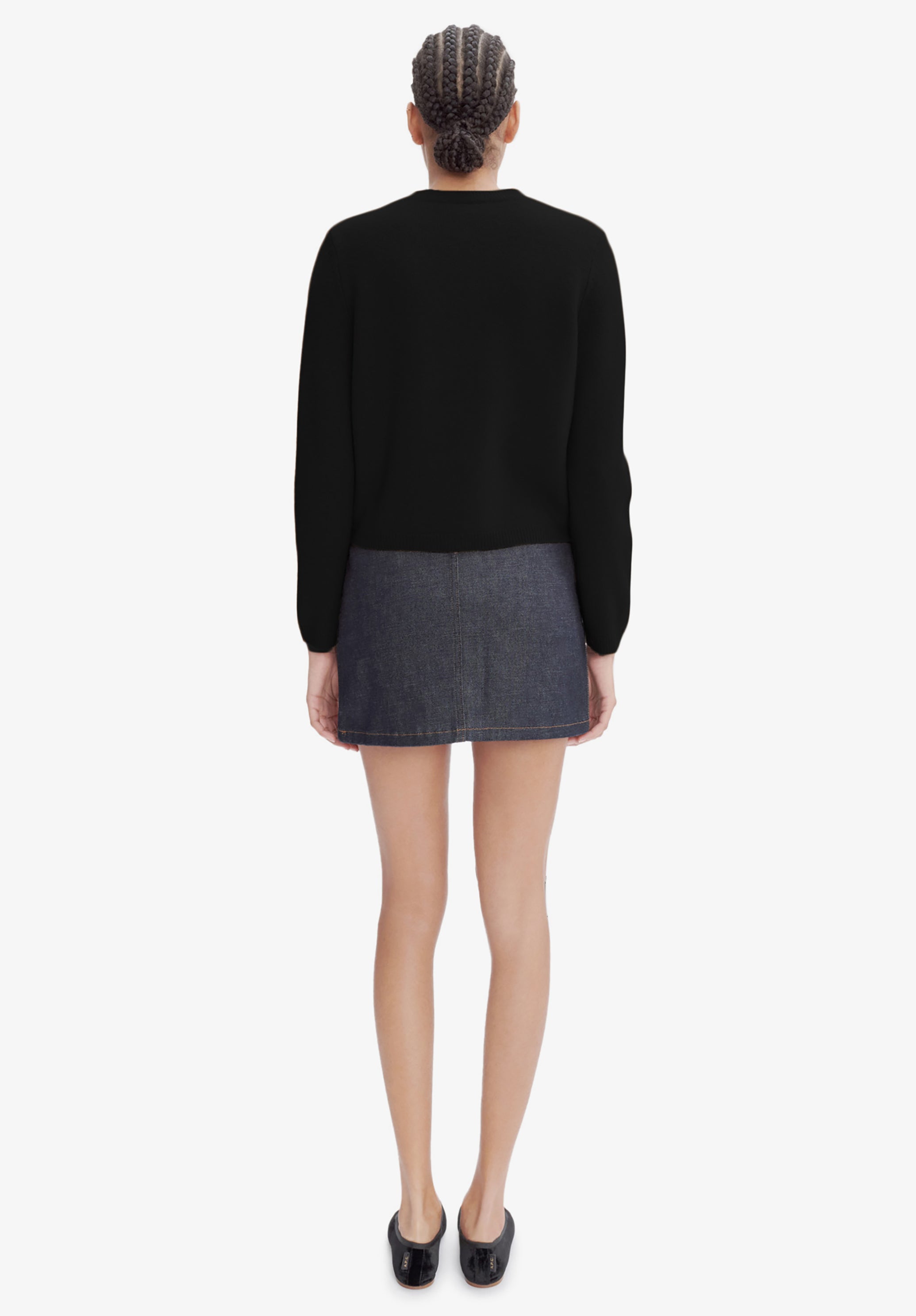 Mila cardigan | Two-colour thick felted wool | A.P.C. Ready-to-Wear