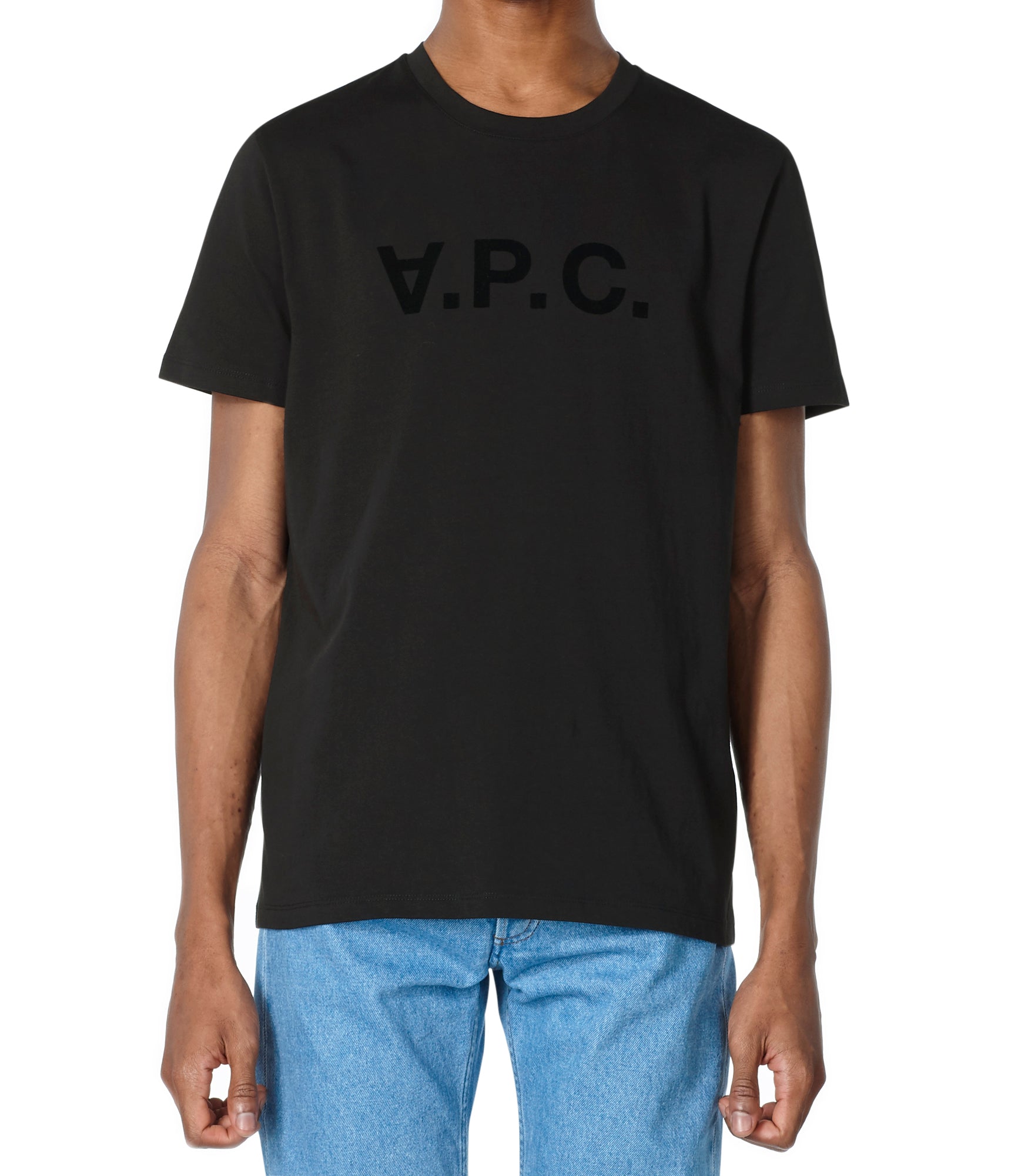 A.P.C. VPC T-SHIRTS VPC Tシャツ COBQX H26943 IAK A.P.C. VPC Color H T-Shirt in Blue | SVD USA