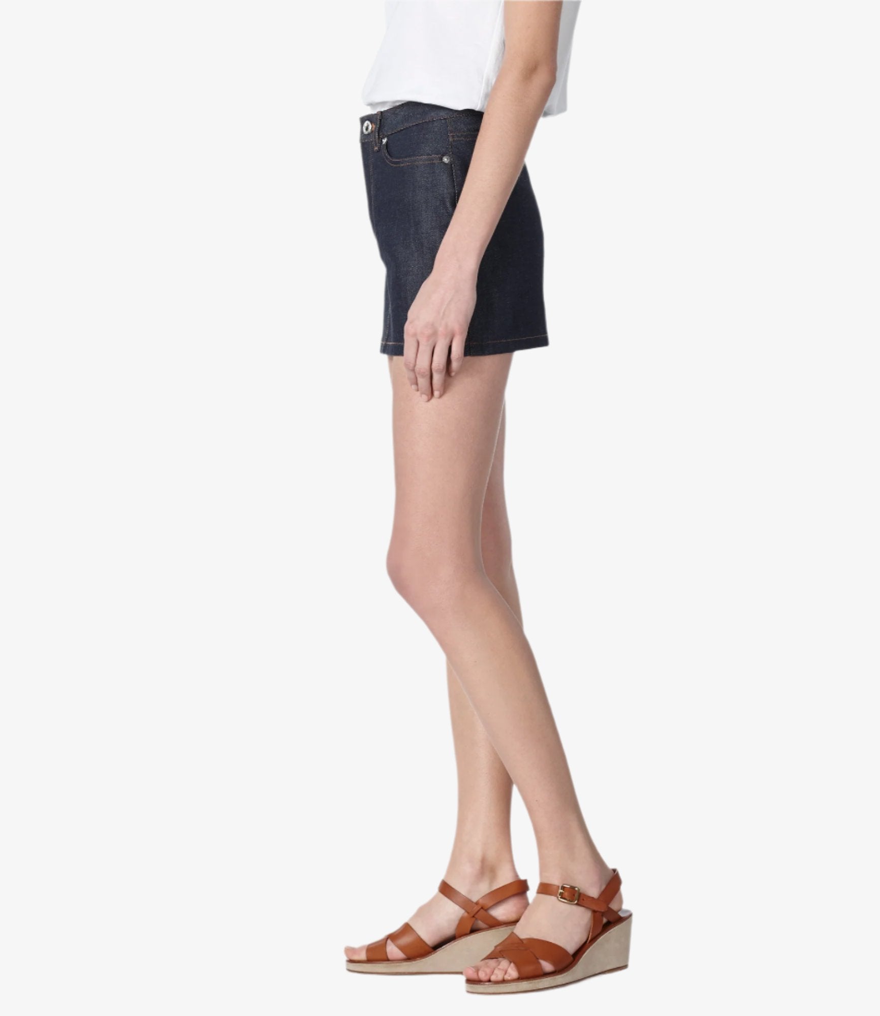 Mini-skirt | Raw Japanese Indigo Selvedge Denim | A.P.C.