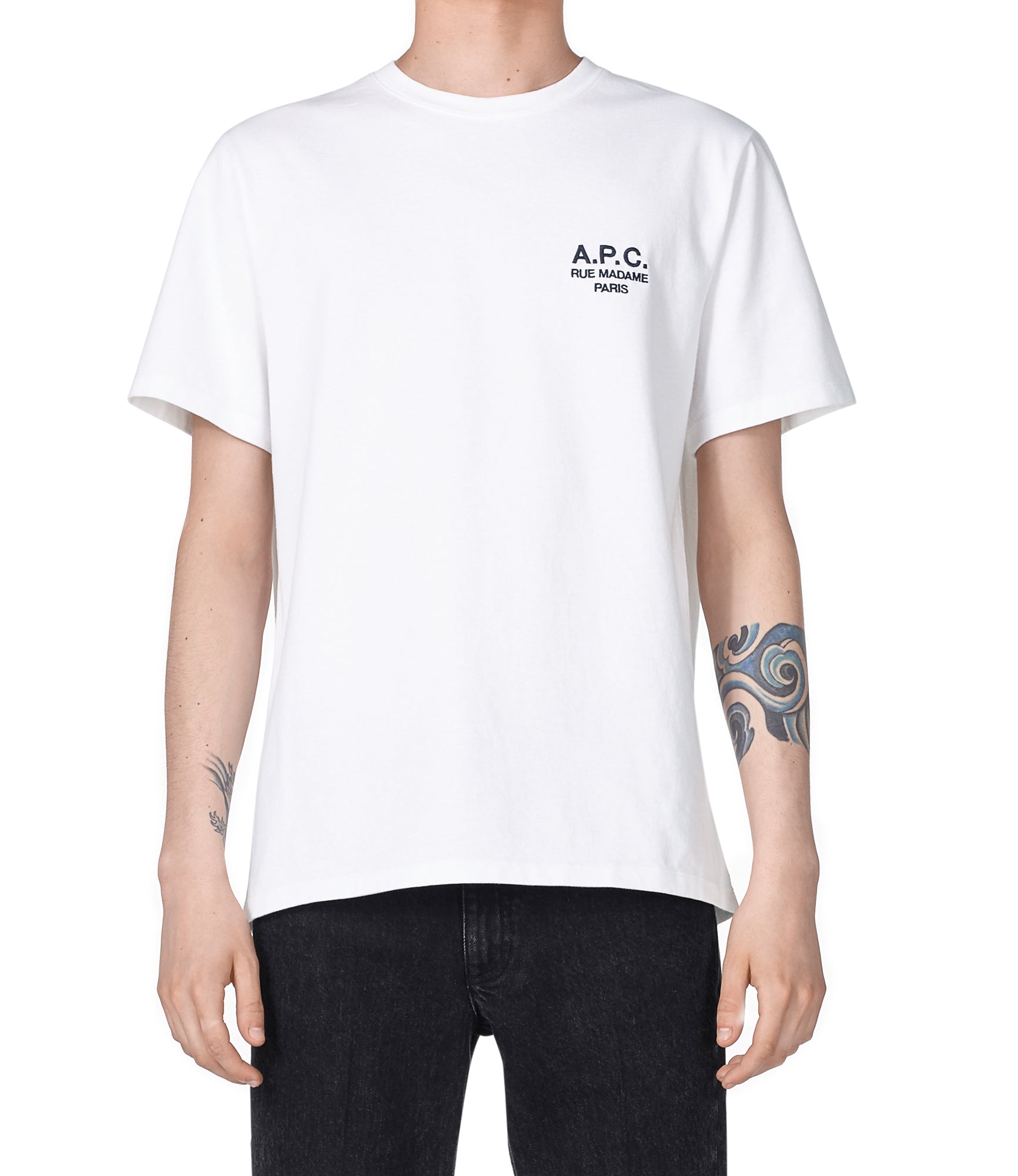 【関税込み】A.P.C. ホワイト Raymond Tシャツ Raymond T-shirt - Heavyweight organic jersey | A.P.C. Ready