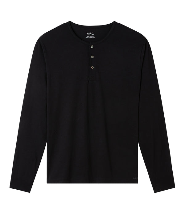 River henley top - LZZ - Black