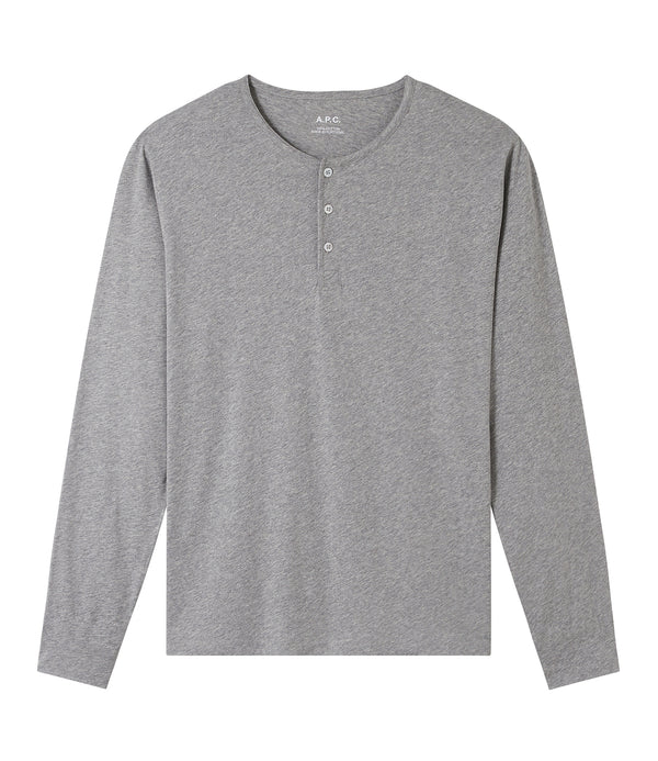 River henley top - PLA - Heather gray