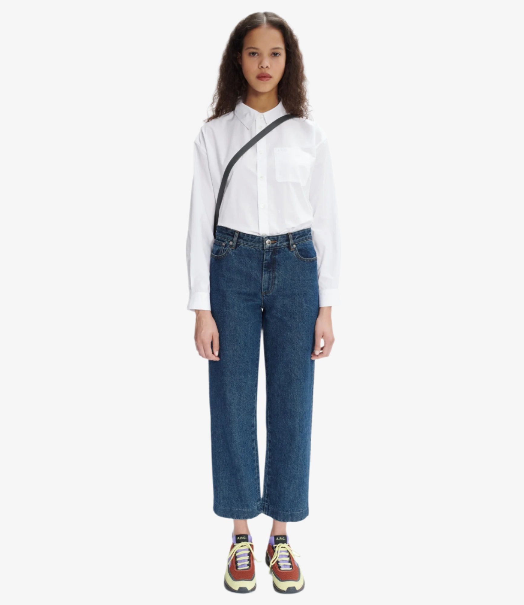 Boyfriend Avec Logo shirt | Loose-fit shirt with tone-on
