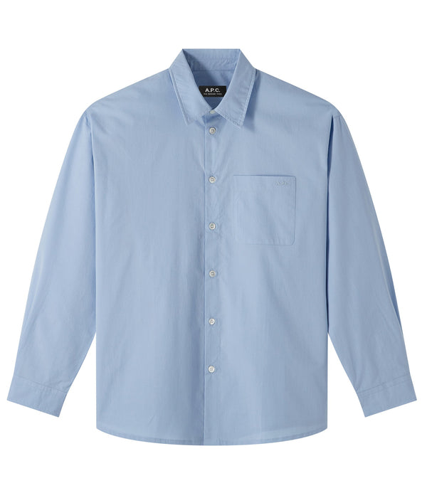 Boyfriend Avec Logo shirt - IAB - Pale blue