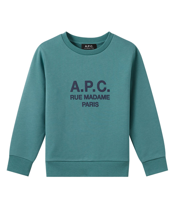 Elie Sweatshirt 8-12 - KAE - Greyed green
