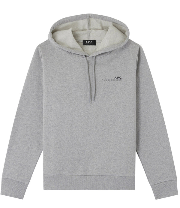 Item hoodie F - PLB - Pale heather gray