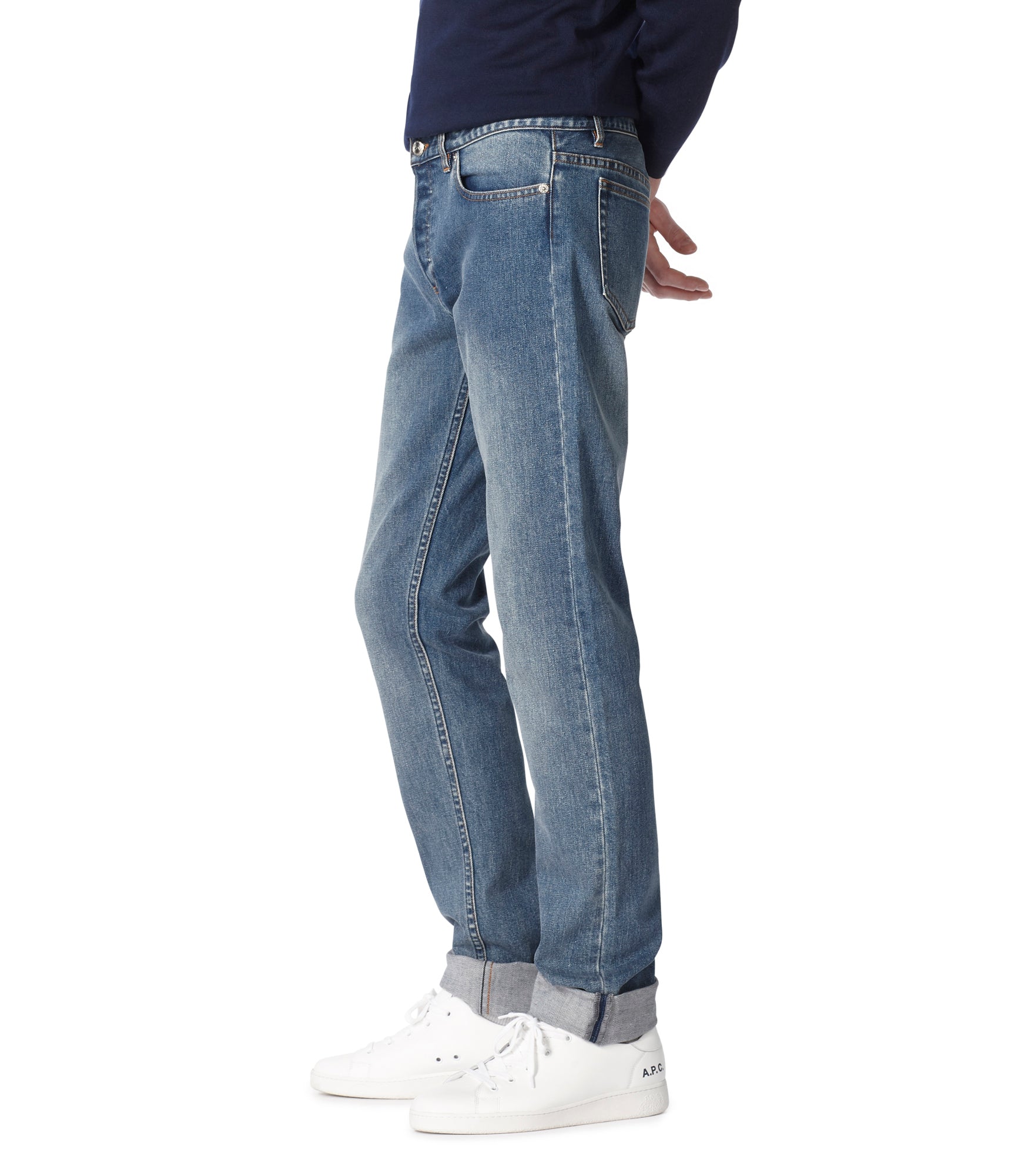 Petit Standard Jeans - Stonewashed indigo denim | A.P.C.