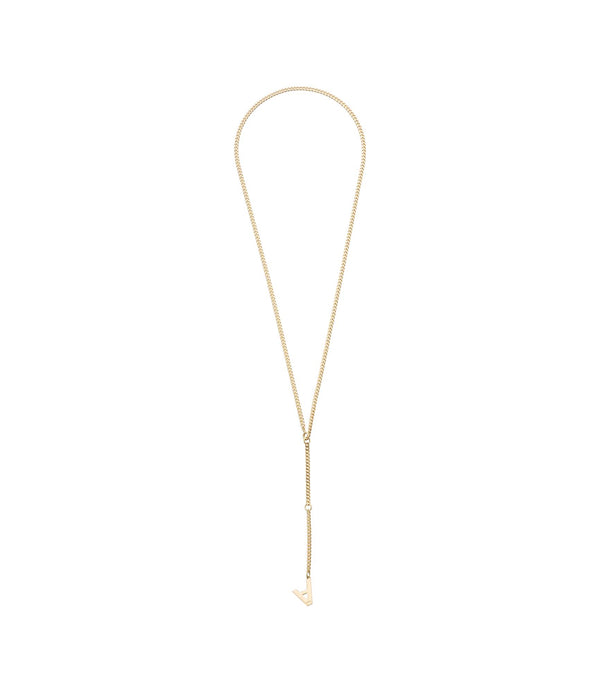 Logo A necklace - RAA - Goldtone