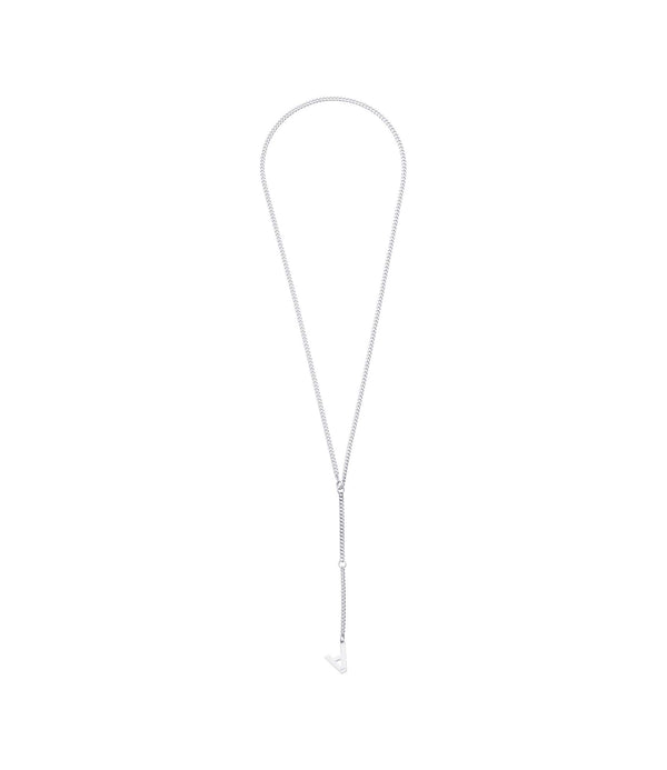 Logo A necklace - RAB - Silvertone