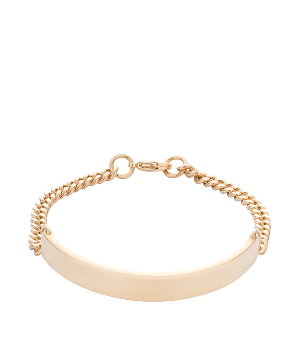 Darwin thin curb chain bracelet - RAA - Goldtone