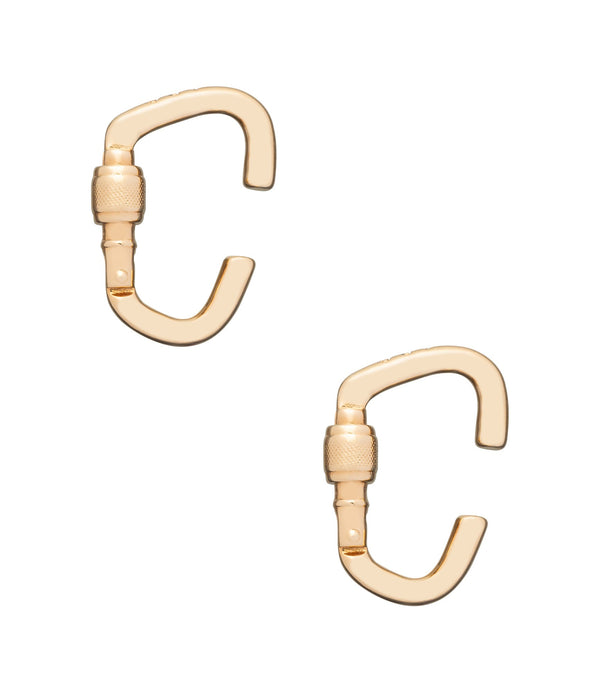 Lock cuff earrings - RAA - Goldtone