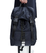 apc leather trimmed backpack A.P.C. Navy Trek Backpack
