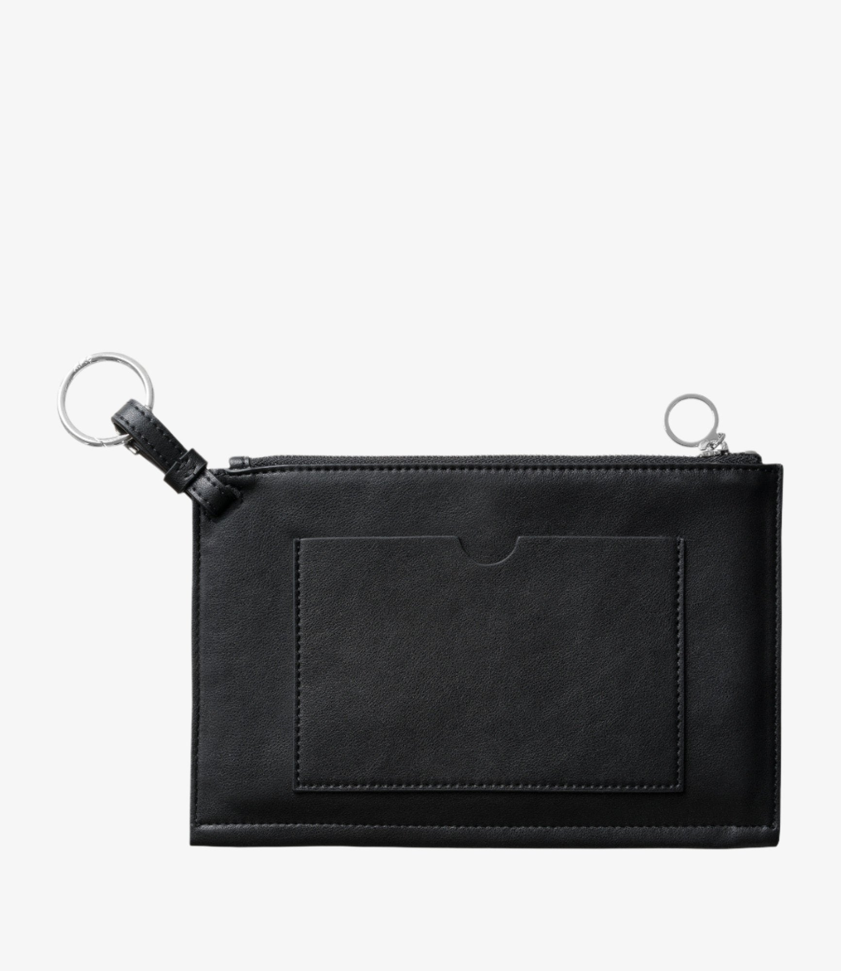 ★COURONNE★ Bern Pouch Stud (Black)_RCAEX24644BKX Noir Bosie Patent Top Handle Pouch - CHARLES & KEITH
