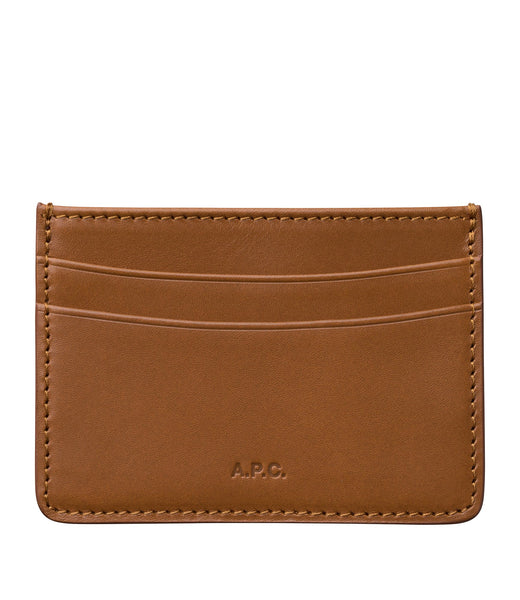 André cardholder | Cardholder in smooth cowhide leather | A.P.C.