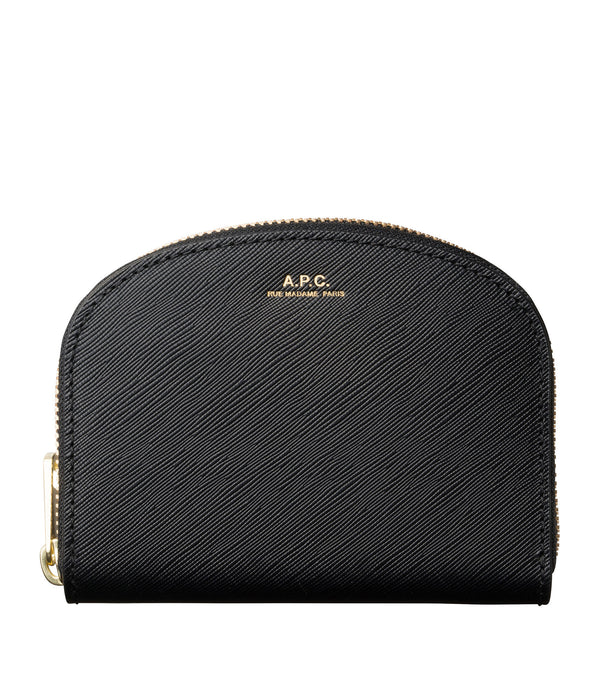 専門店の安心の1ヶ月保証付 A.P.C. COMPACT HALF MOON ZIP AROUND 