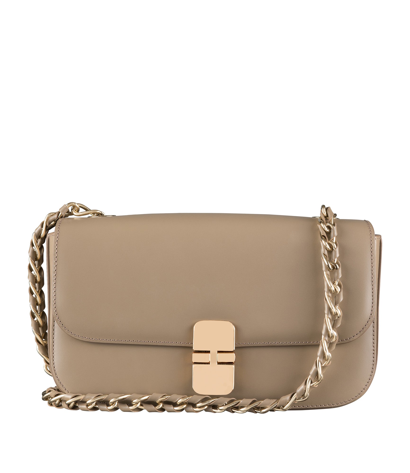 Grace Small Leather Shoulder Bag in Brown - A P C