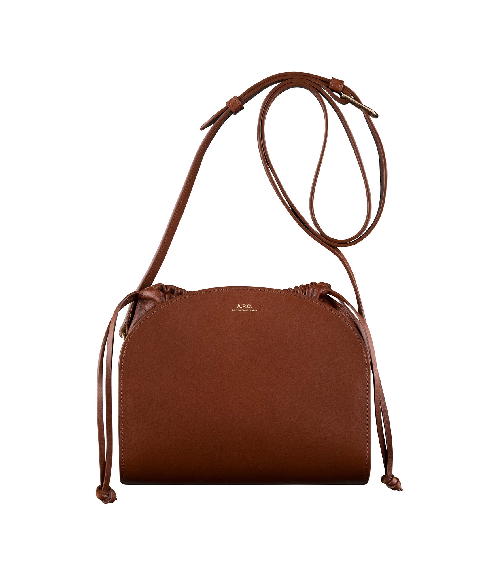 Camel Half Moon Logo Crossbody