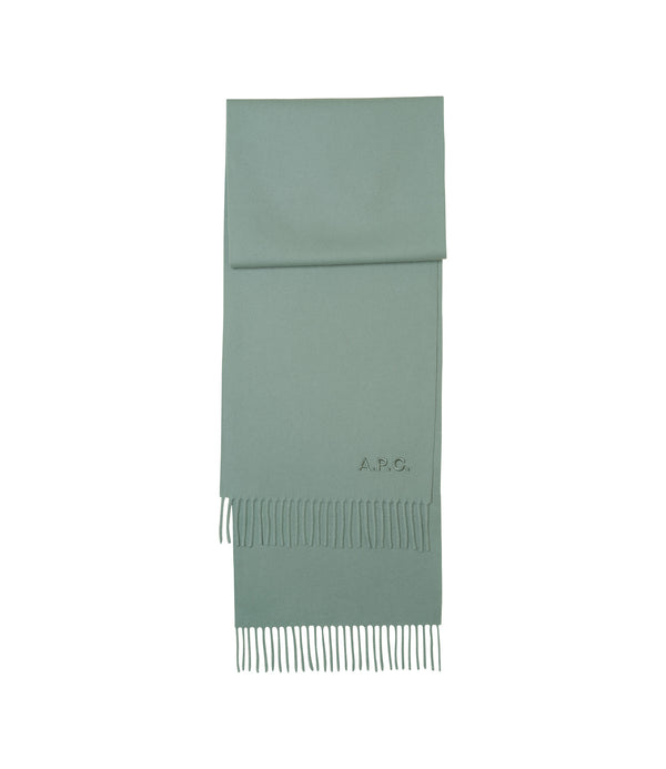 Ambroise Brodée scarf - PKA - Heather green