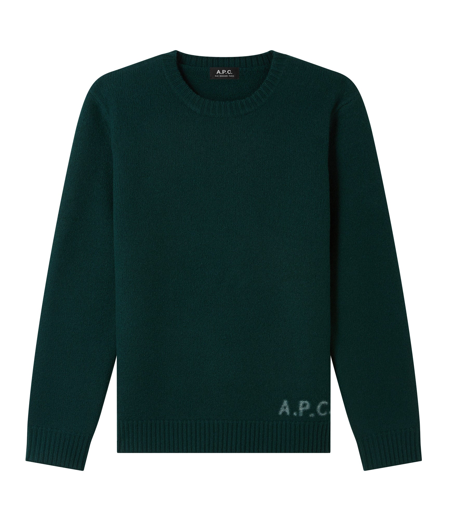 A.P.C. Forest Green Botole Neck Sweater-