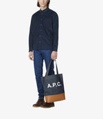 A.P.C. (正規品/送料関税込み) AXELLE TOTE BAG Axelle tote bag | Japanese Denim and smooth leather | A.P.C.