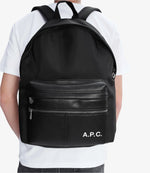 Camden backpack - Technical canvas and faux leather - A.P.C. Camden backpack - Technical canvas and faux leather - A.P.C.