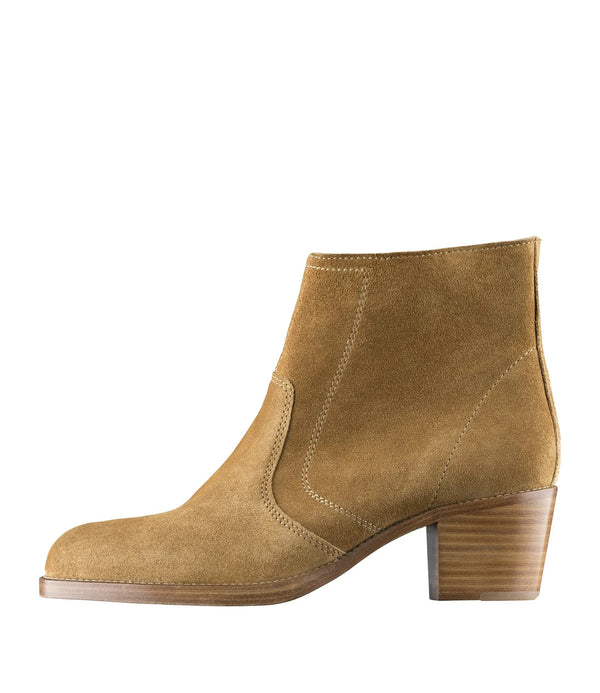 Anna Cowboy Boots - CAF - Caramel